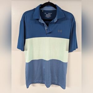 Under Armour‎ Men's Blue Striped Polo Shirt